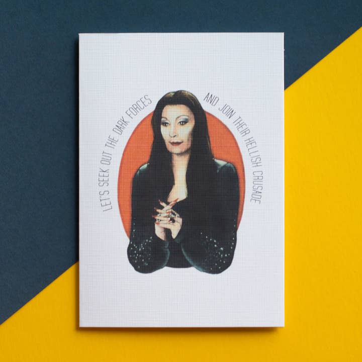 Carte d'Halloween Morticia pour la vente par Mandy Illustrates