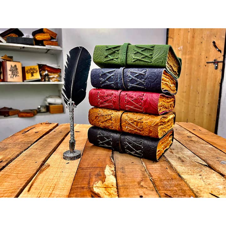 Jay mataji Handicrafts - Wholesale Journal/Diary - Antique Handmade Deckle Edge Vintage Paper Leather Bound7