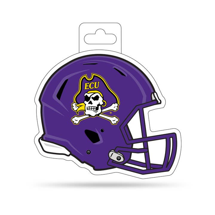 NCAA East Carolina Pirates Shape Cut Helmet Decal for wholesale by Rico Industries
