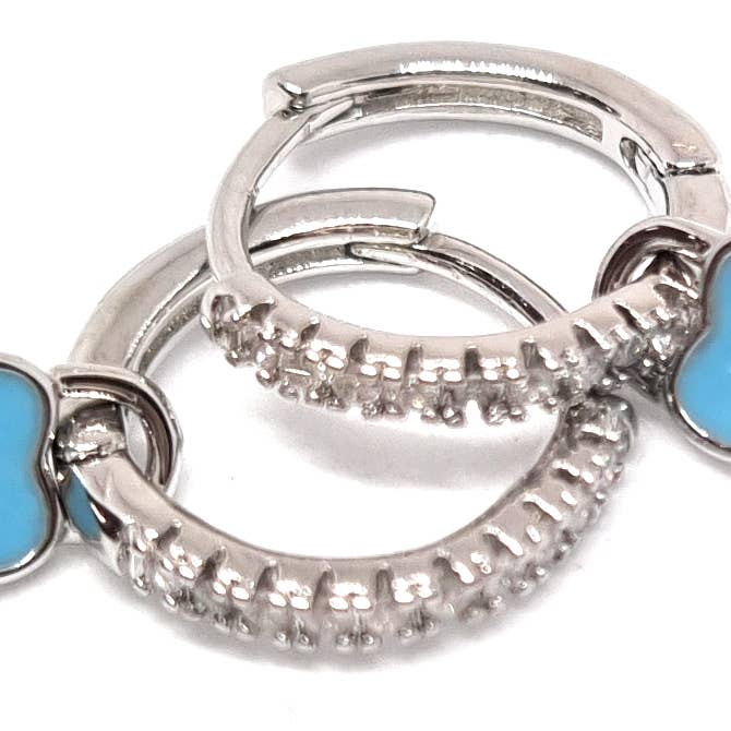 Women's Girl's Girl's Earrings - Small Circle for wholesale by Butterfly