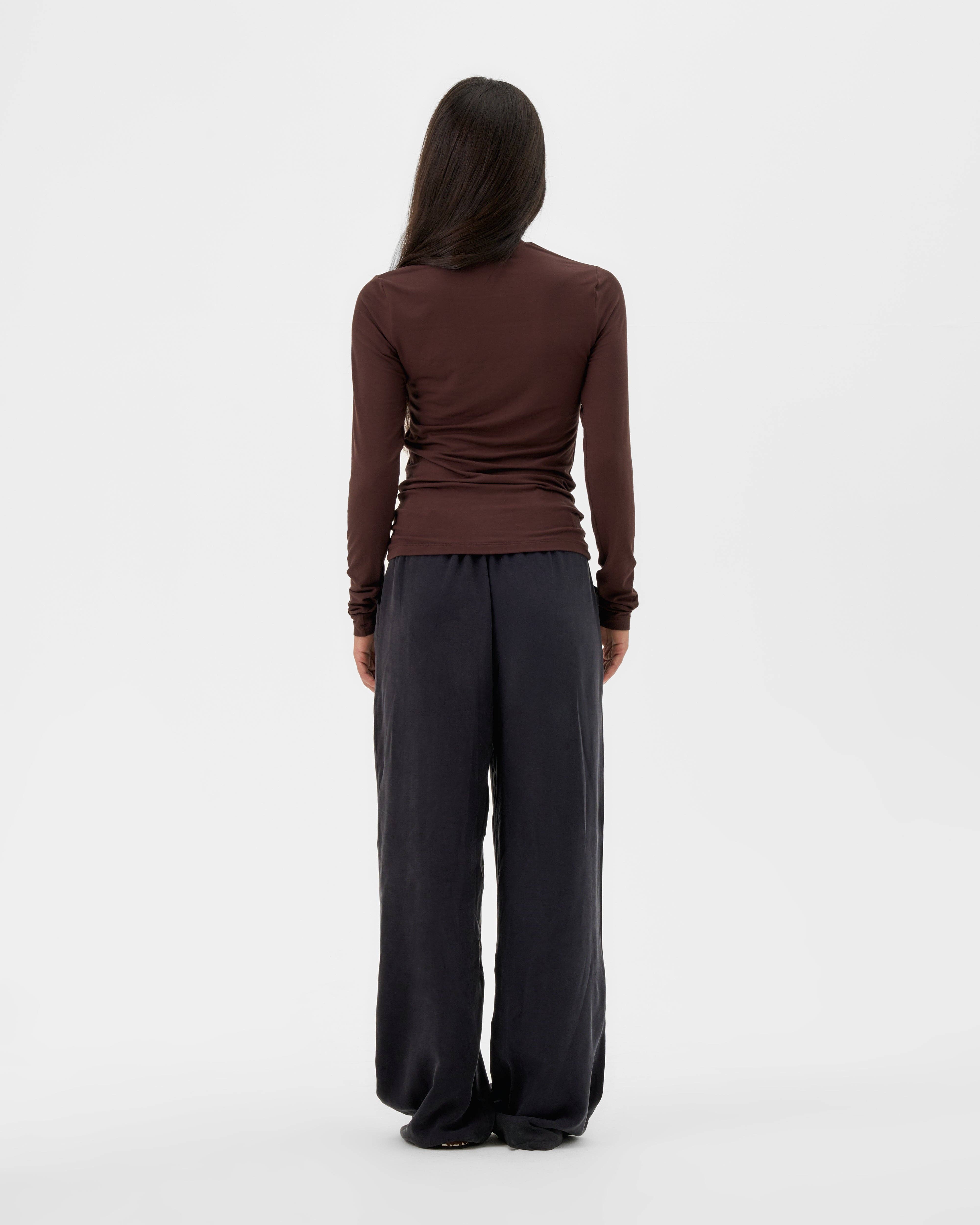 VALERIE C. - Wholesale Knit Top - Women's - Classic Turtleneck - Espresso2