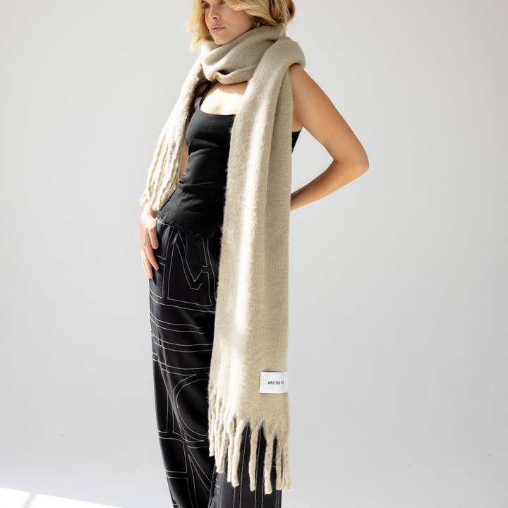 ARCTIC FOX & CO. - Wholesale Sjaal - Uniseks - De Reykjavik Sjaal - 100% Gerecycled - Arctisch Grijs2