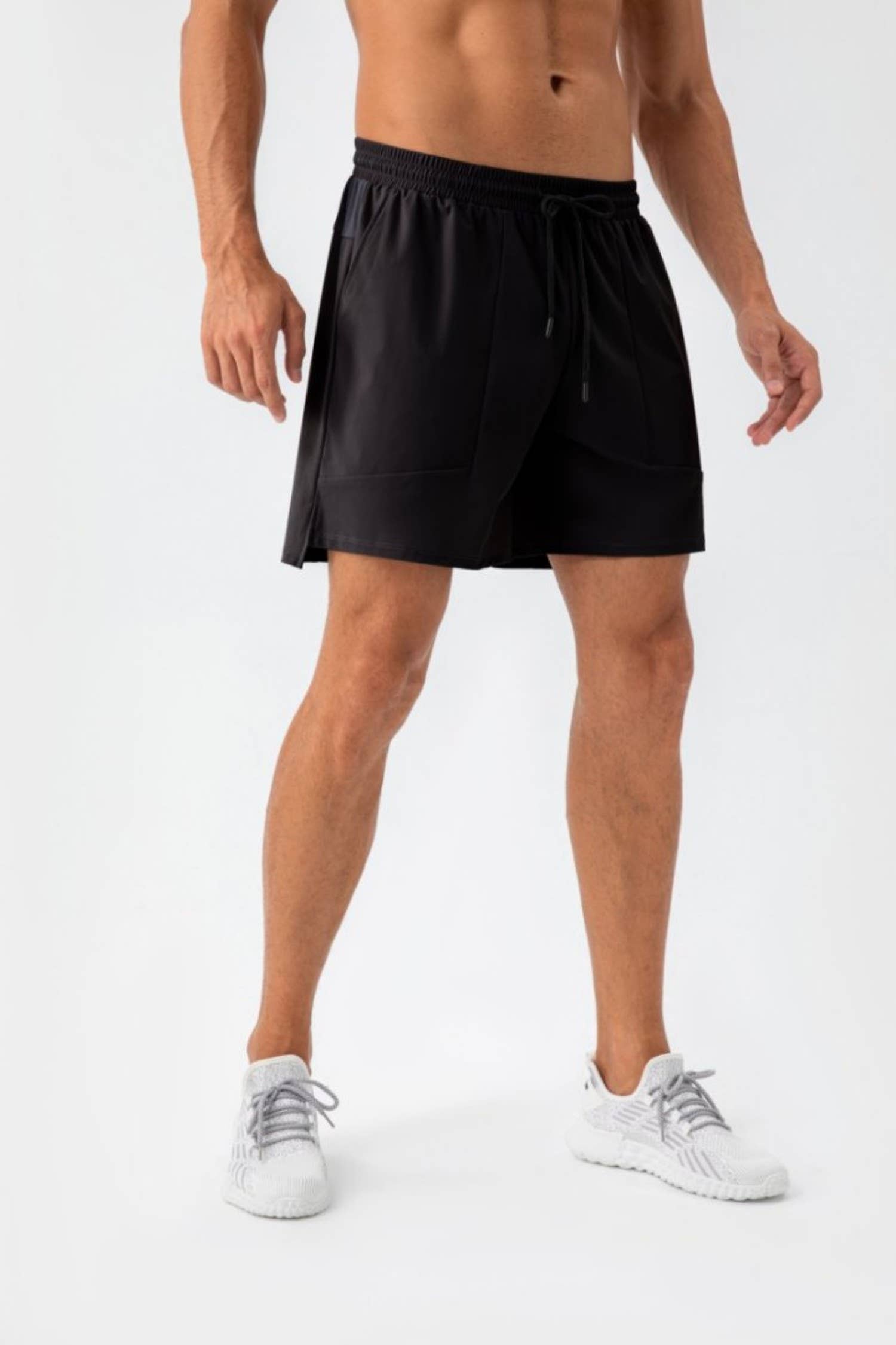 Active by Anna-Kaci – wholesale Athletic shorts – Men's – Quick Dry Training Shorts with Elastic Waistband Side Vents2