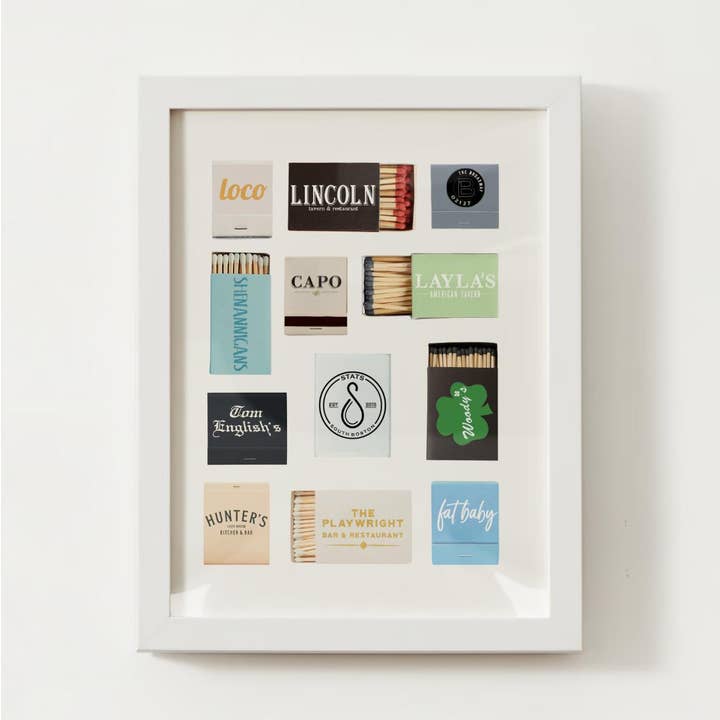 Southie, Boston Matchbox Massachusetts Wall Art for wholesale by Coastal Ave. Design
