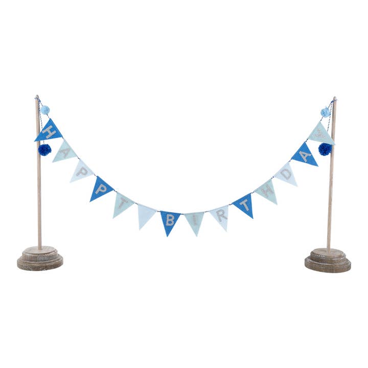 Happy Birthday Blue Banner for wholesale by Glory Haus