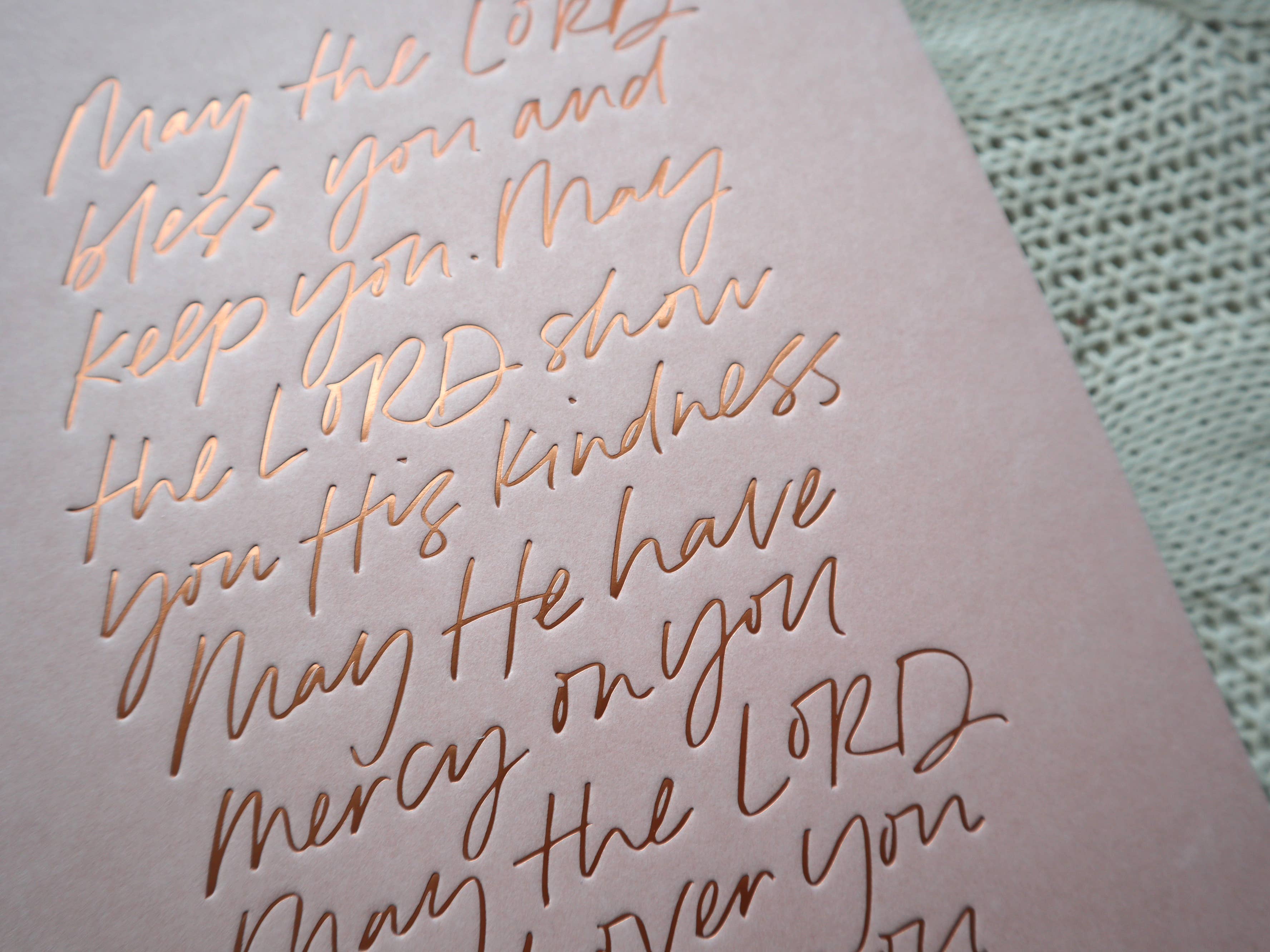 Margot + Co. - Wholesale Notebook - May The Lord Bless You Letterpress Notebook6