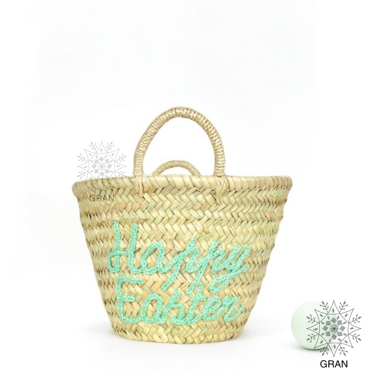 Gran Wholesale – wholesale Basket – Happy easter basket, Easter Gift Bag, Monogram Easter Straw2