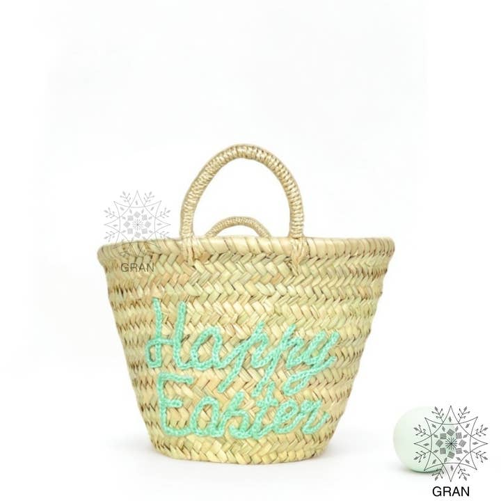 Gran Wholesale - Wholesale Basket - Happy easter basket, Easter Gift Bag, Monogram Easter Straw2