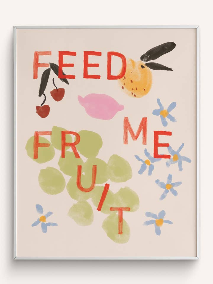“Feed Me Fruit” Art Print for wholesale by Phthalo Ruth