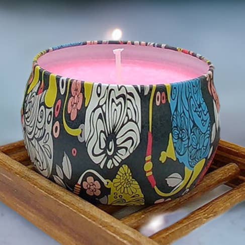 Candela di soia alla fragola e banana per la vendita all'ingrosso da parte di Simply Organic Soaps