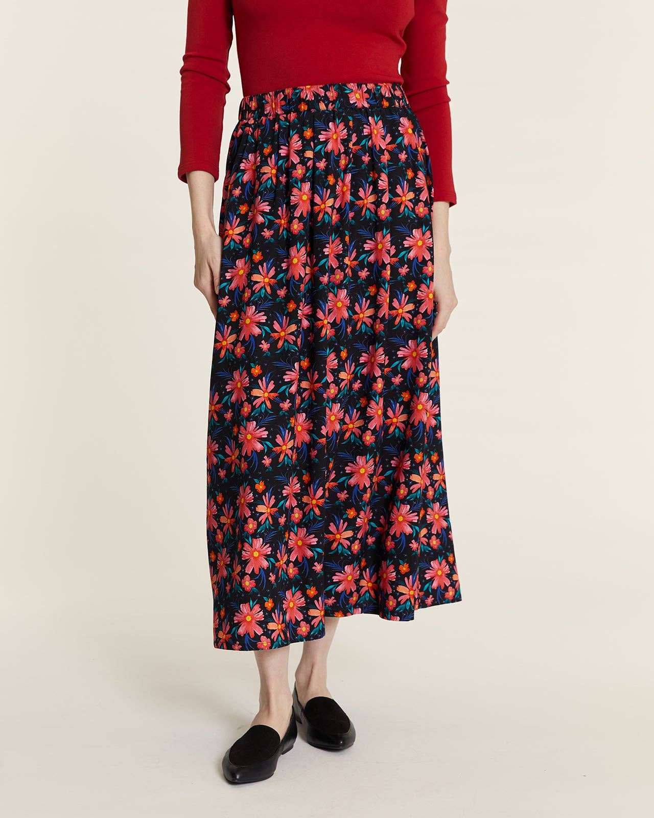 Pepaloves - Wholesale Skirt - Women's - FALDA FLORAL RIZADA1