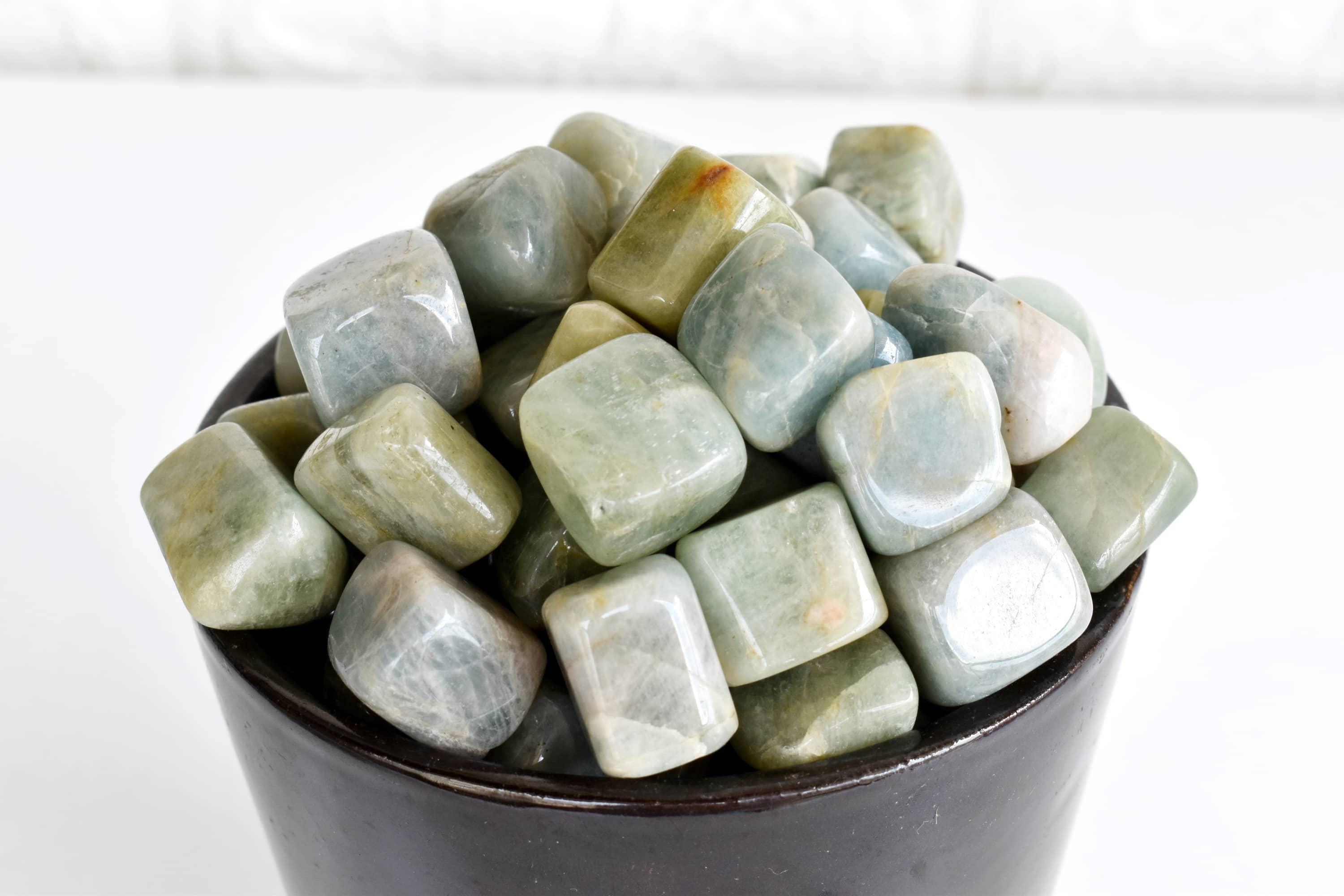 Soothing Crystals - Wholesale Spiritual Stone/Crystal -  Aquamarine Tumbled Stones Healing Stones 100G to 1KG5