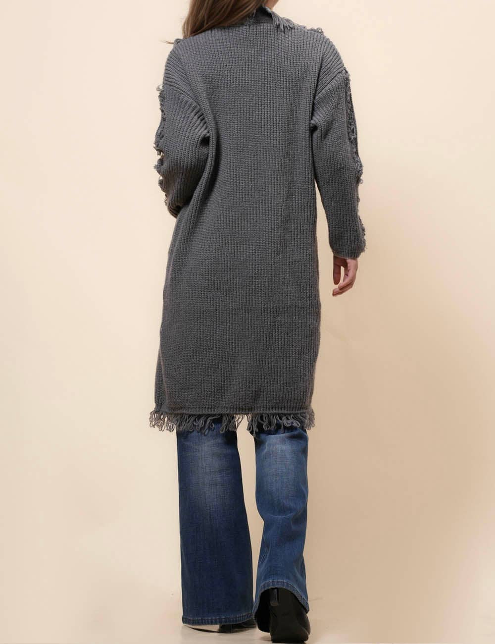 Sweetkama – wholesale Cardigan – Women’s – Ladies Solid Color Tassels Open Front Cardigan SKT4108813