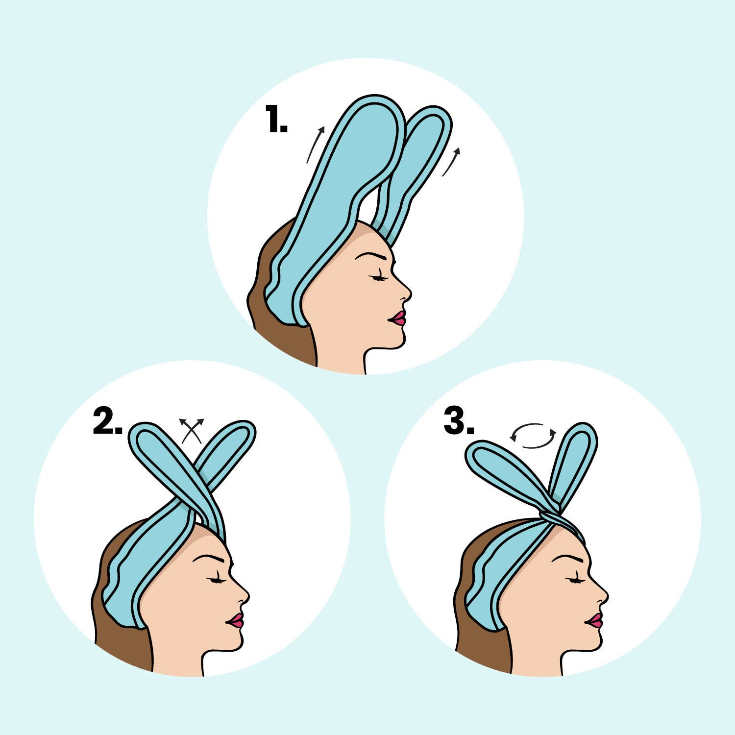 Lindo – wholesale Spa headband – Lindo Twist-N-Twirl Face Wash Headband7