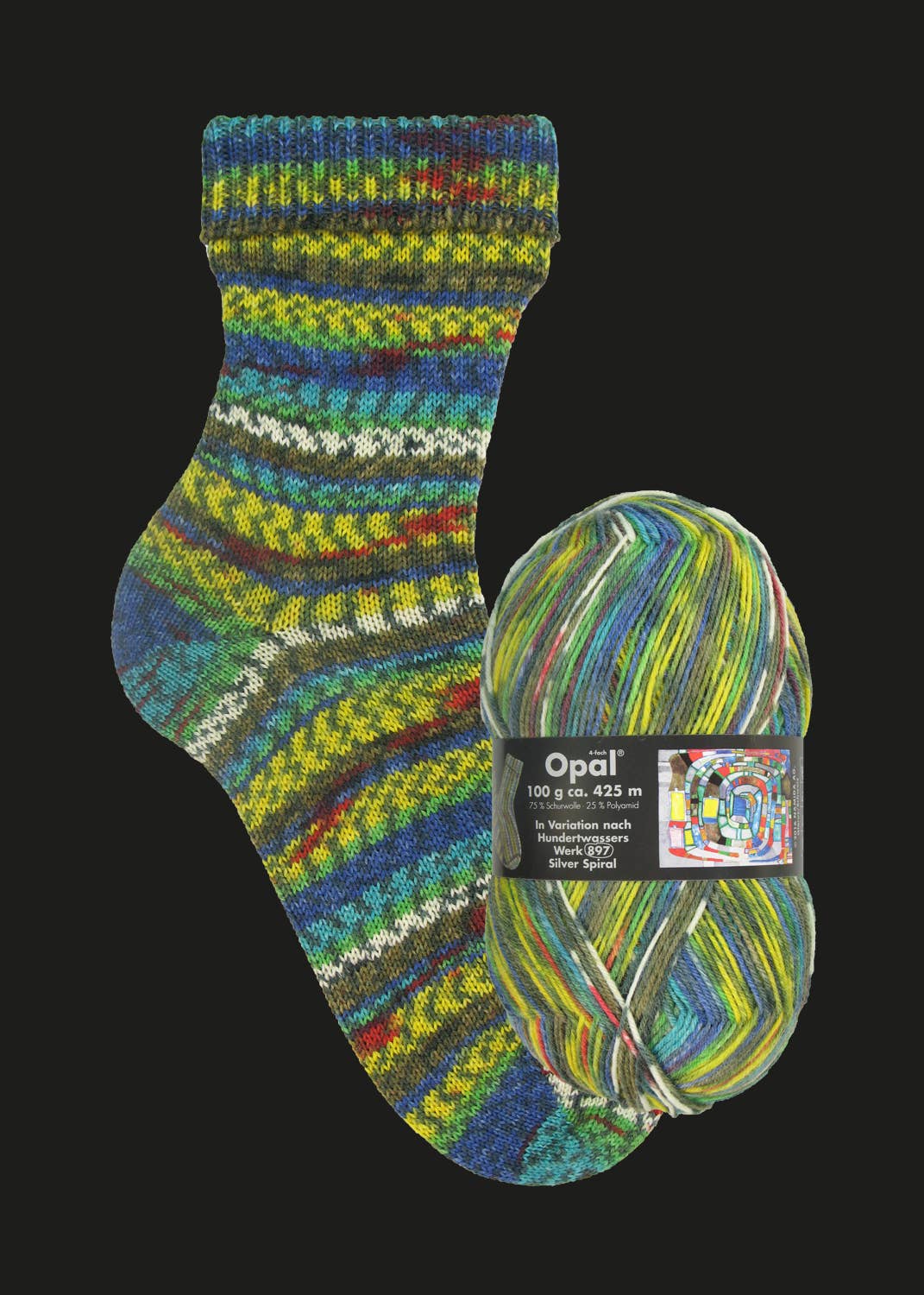 SCHULANA - Wholesale Yarn - OPAL sock yarn after Hundertwasser 4-ply3