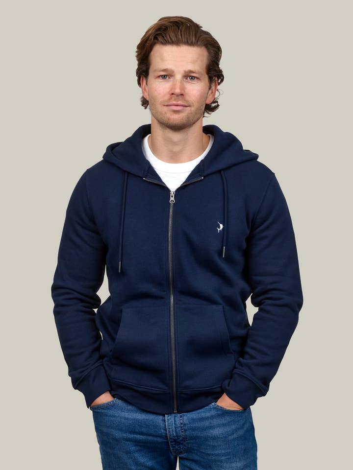 Full Zip Hoodie - Navy for wholesale by Espadon
