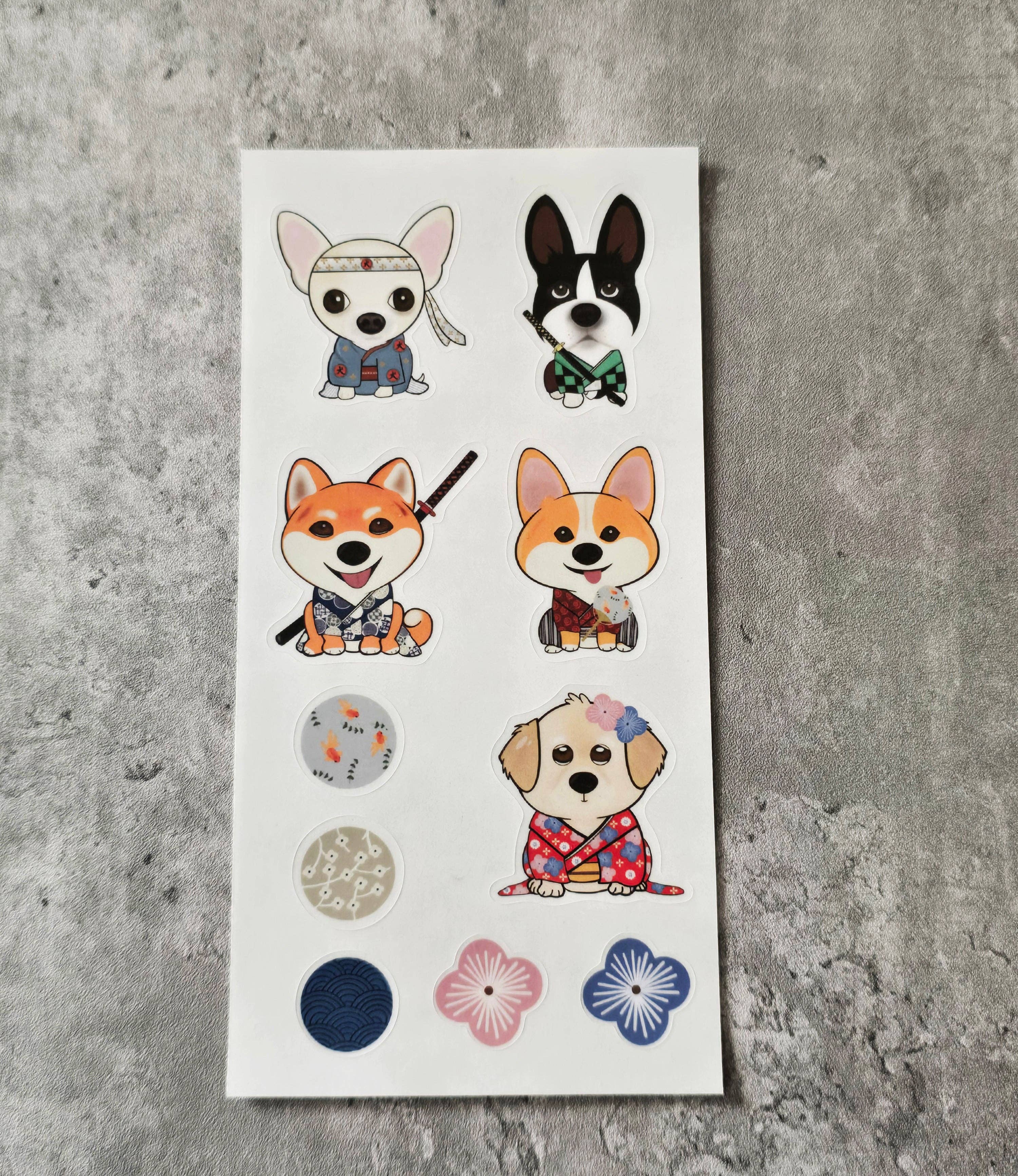 Miyo Art Design - Wholesale Sticker - Kimono Critters Sticker Sheet (2 Sheets)5