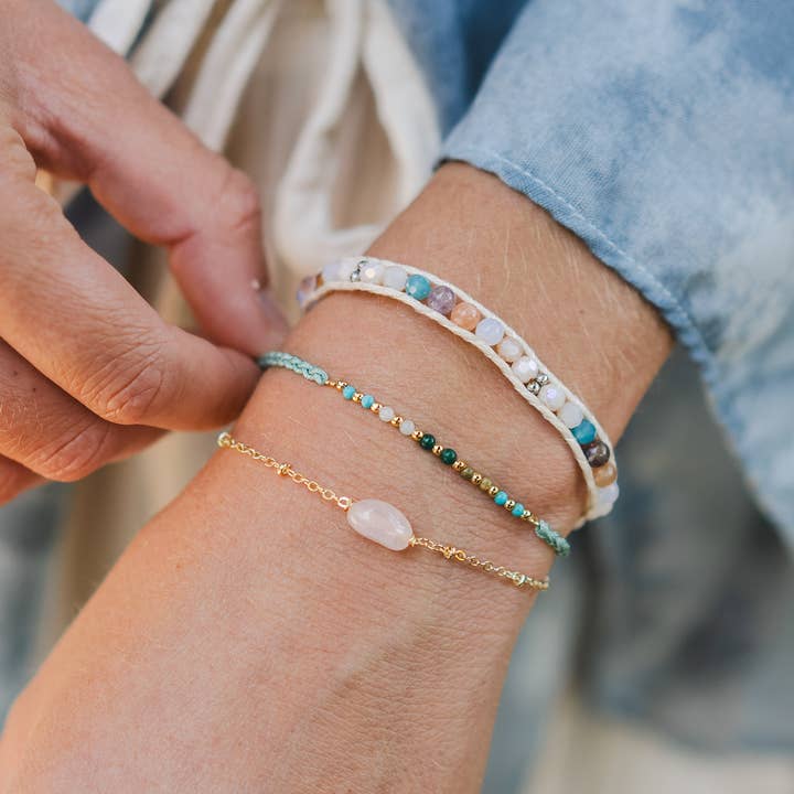 Lotus and Luna - Wholesale Beaded Bracelet - Moon Over Mexico Moonbeam Single Bracelet2