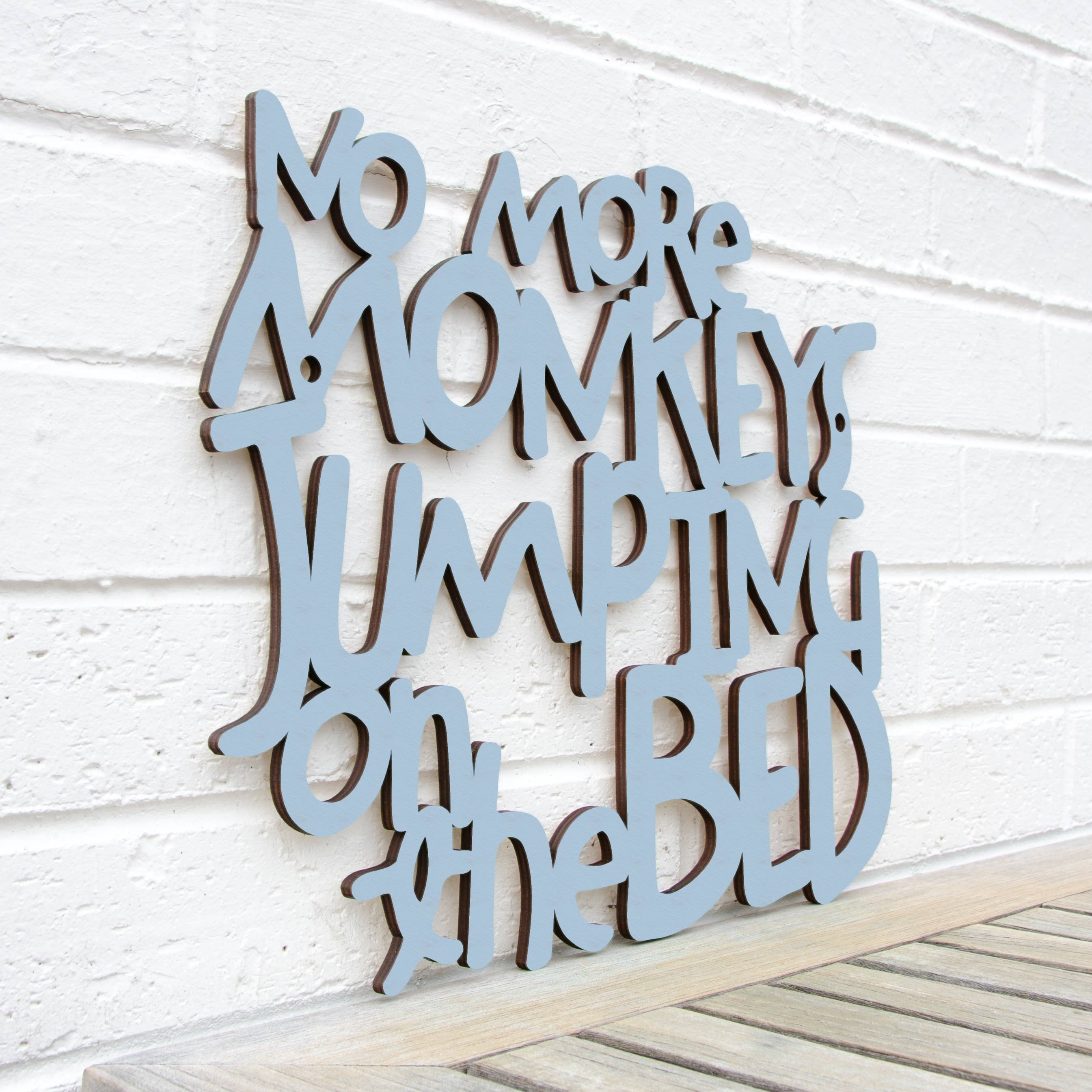 Spunky Fluff - Wholesale Wall Decor - Kids & Baby - No More Monkeys Jumping On The Bed, Kids Playroom Wall Art6
