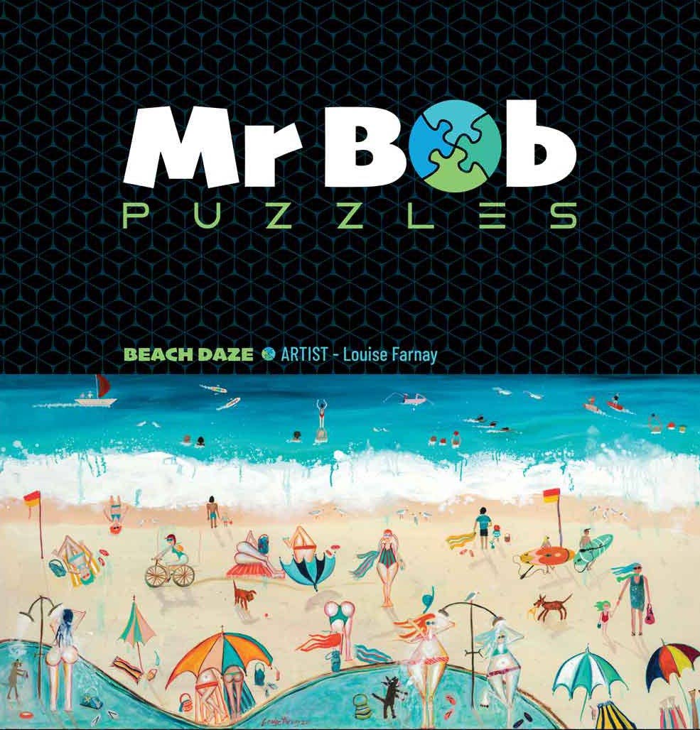 Mr Bob Puzzles – Puzzle - Adulto por atacado – Quebra-cabeça de madeira da praia Daze/525/Sim0