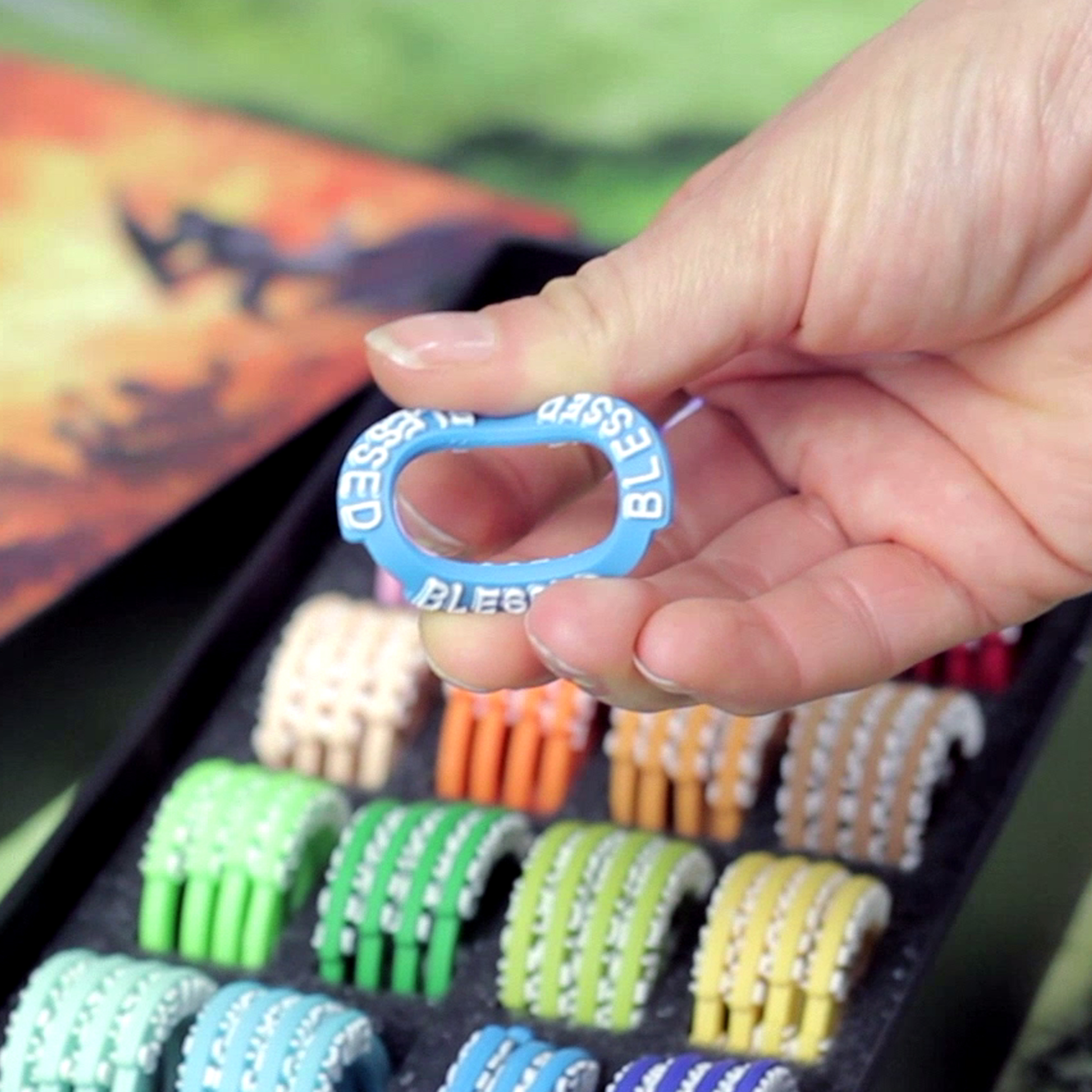 QMDirect - Wholesale Board Game - RPG Condition Rings/Markers set - Set of 96 Status & Effects Rings2