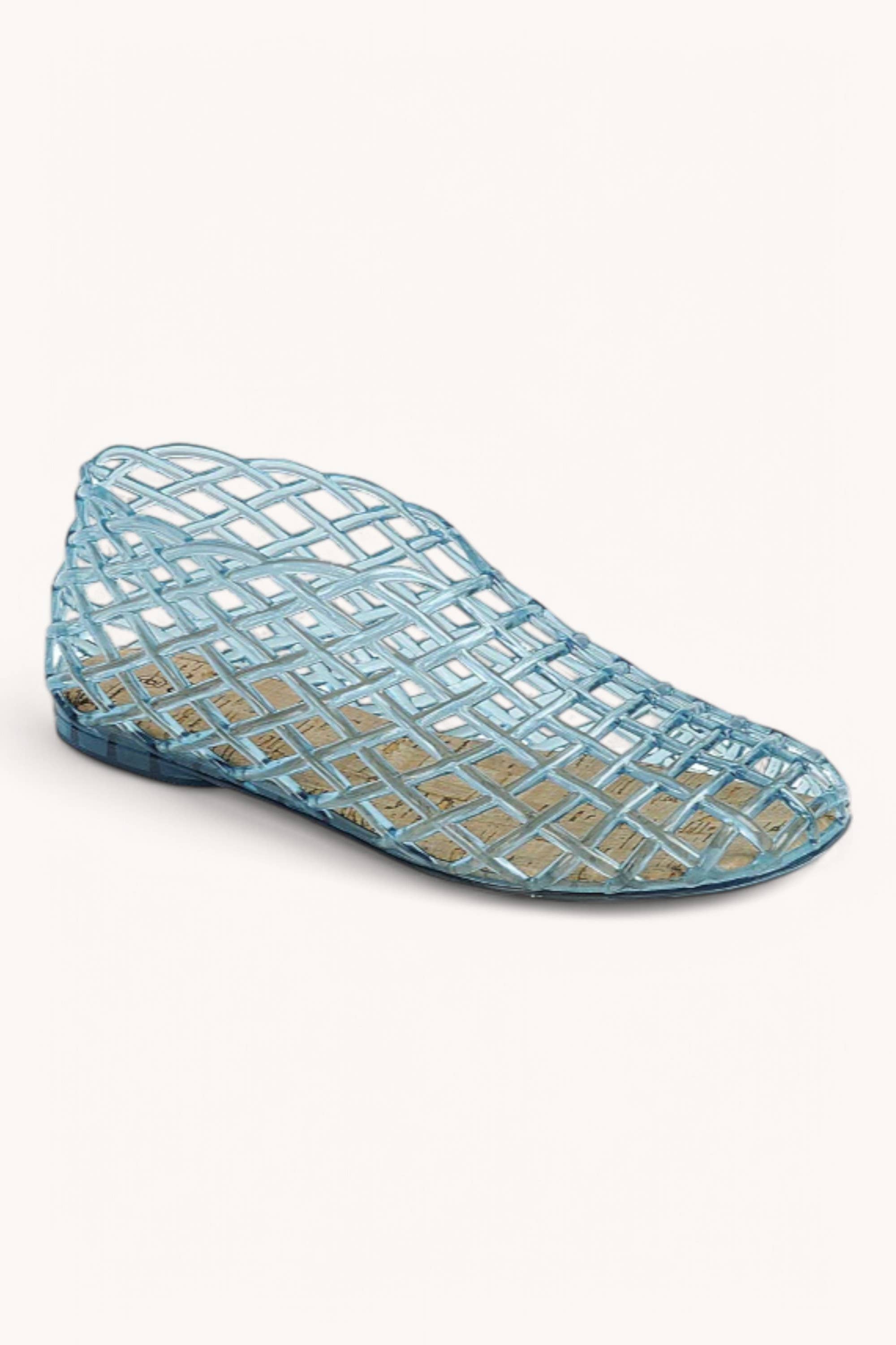 CCOCCI – wholesale Sandals – Women's – METEOR-28 JELLY WOVEN MESH SLIP-ON FLAT SANDALS7