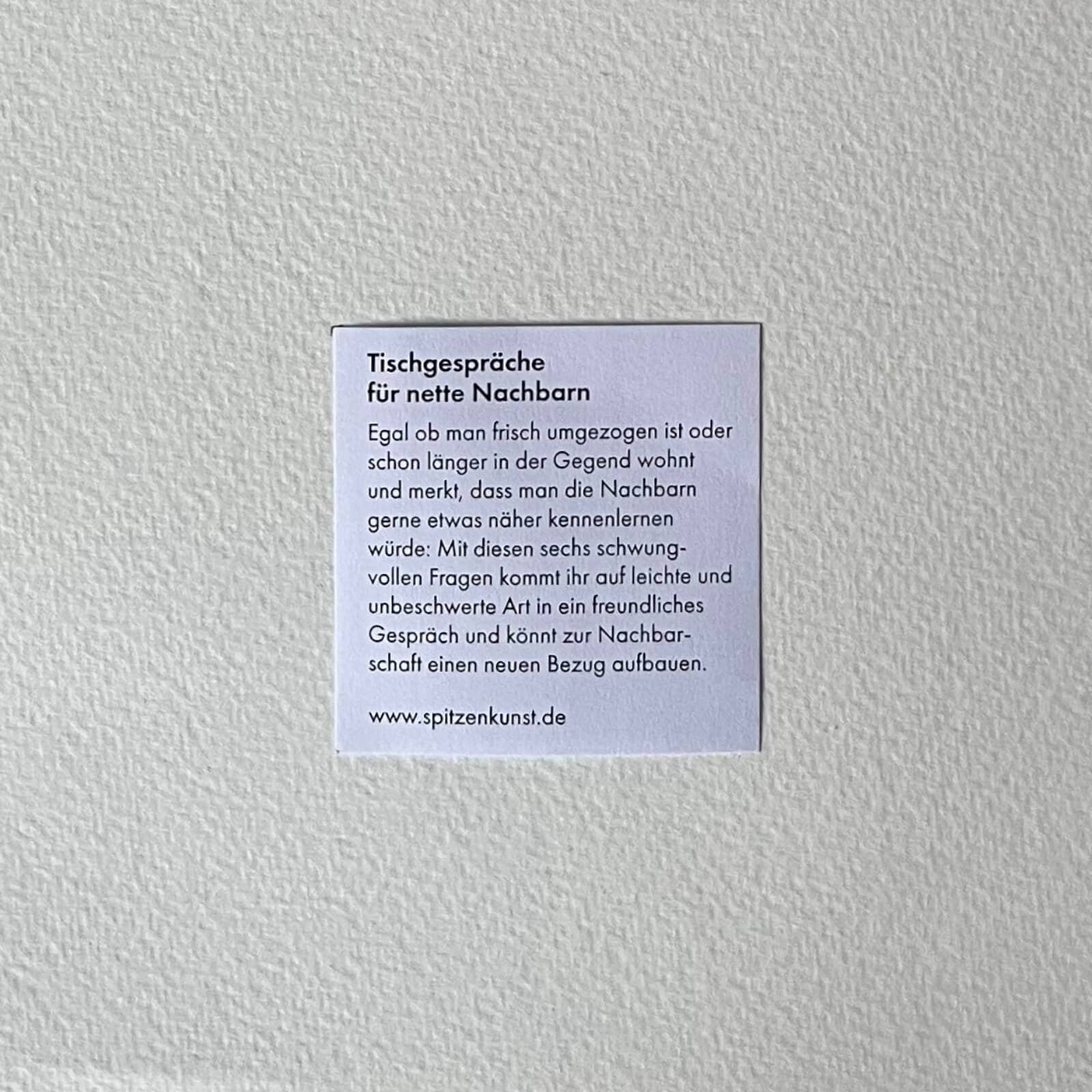 Spitzenkunst - Wholesale Stationery/Notecard Set - Table talks for nice neighbors1