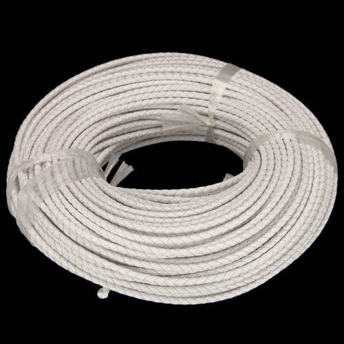 5m leren band, 4mm, wit voor wholesale door EHAWA