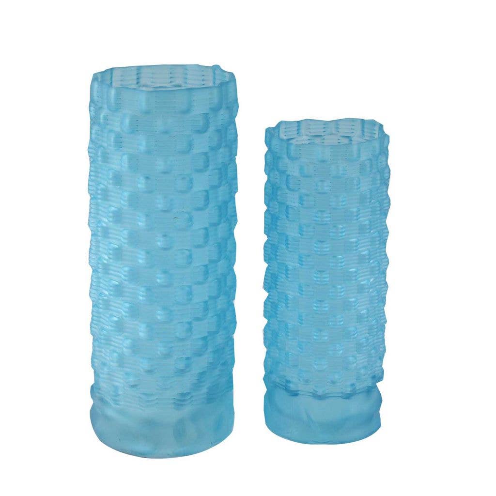 Aria Home - Vente Vases - Collection Fleurine en verre coloré, ensemble de 2 grands vases de table19