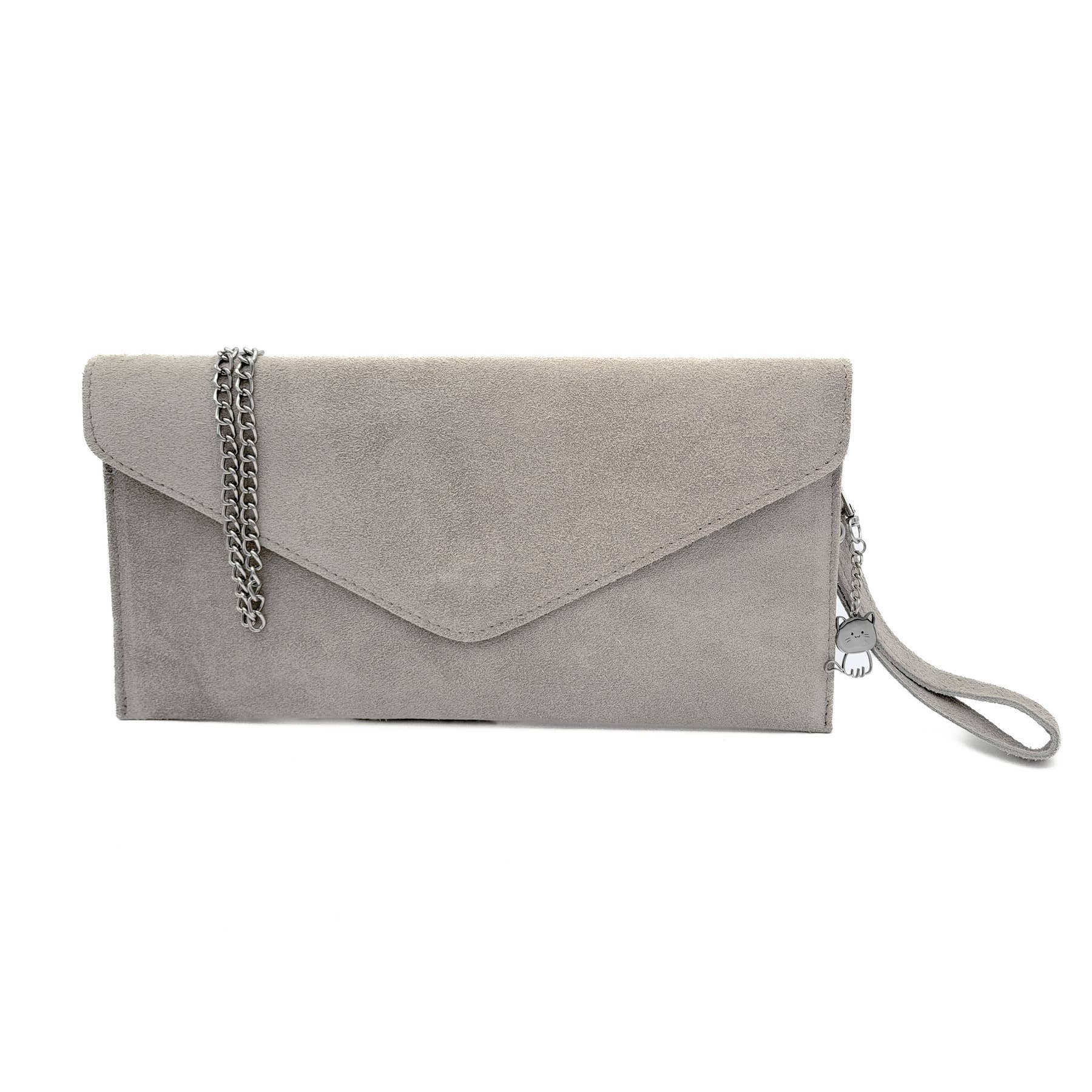 Ellas Trading - Wholesale Clutch Bag - Women's - Italian Suede Envelope Clutch Messenger Handbag18