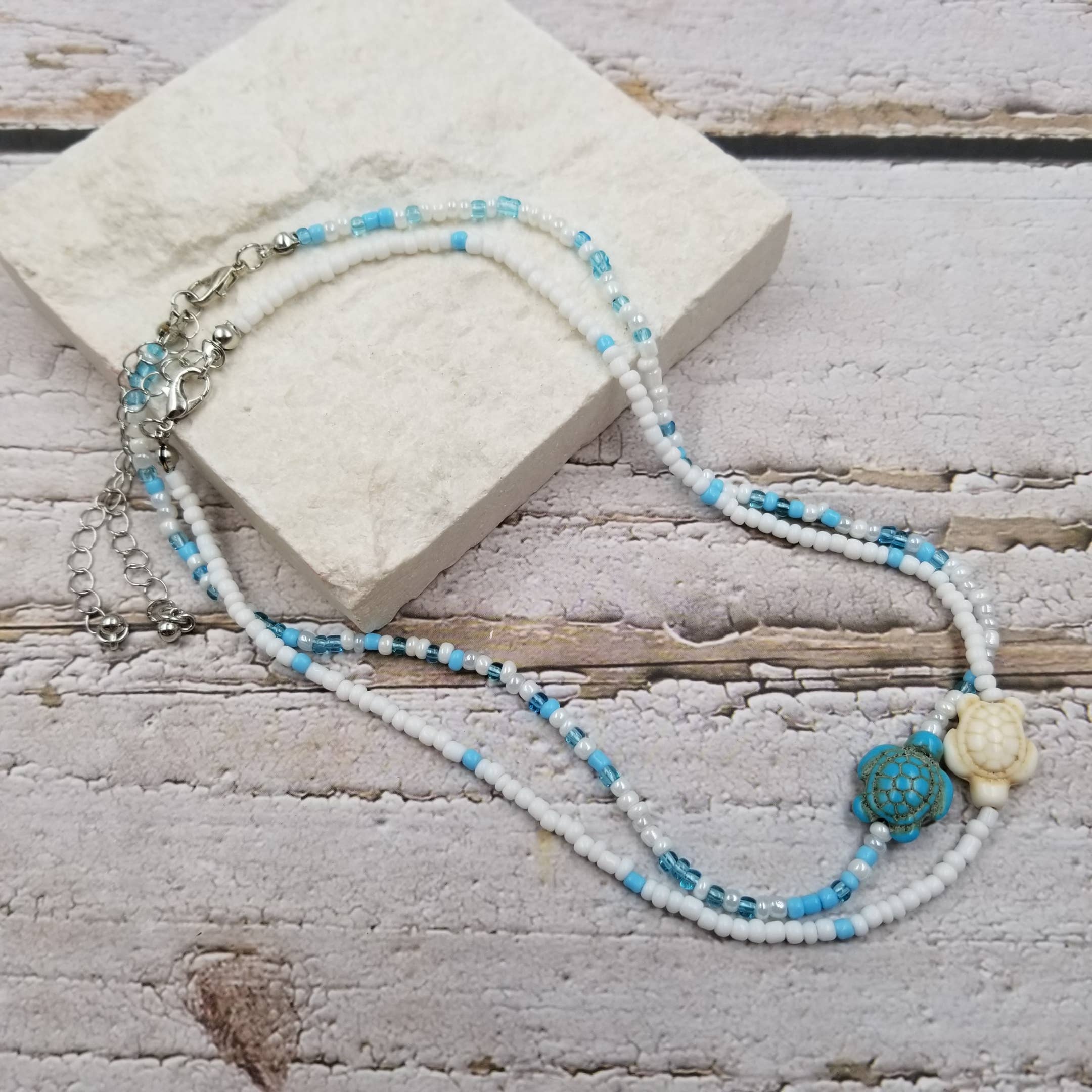 Treasure Wholesale – Colar pingente/pendente por atacado – Colar de Tartaruga Estrela do Mar para Férias na Praia0