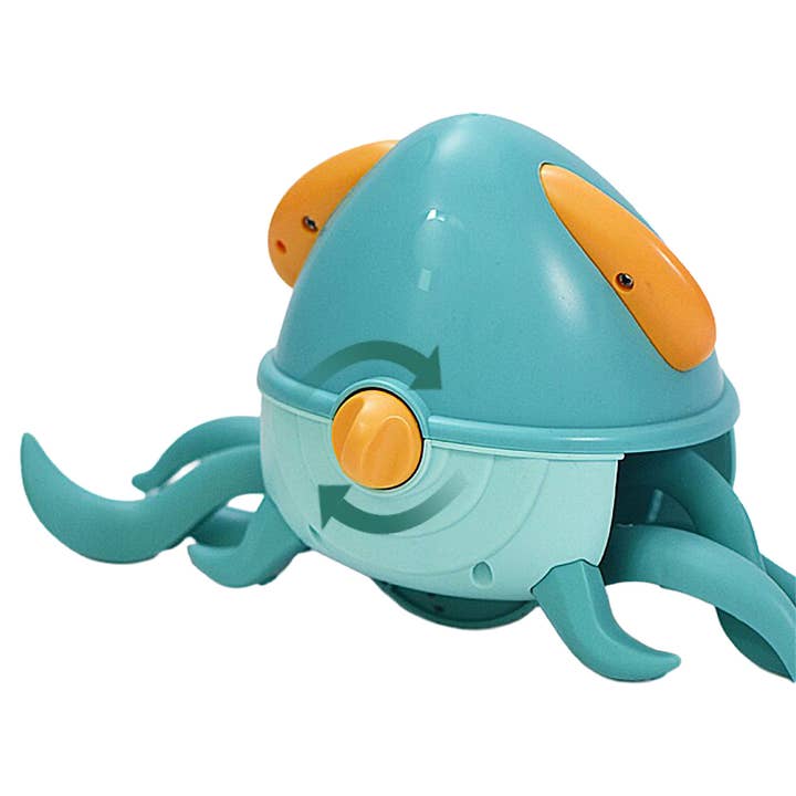 ASSORTED Cute Squid Wind-up Swimming Crawling Baby Bath Toy for wholesale on Faire9