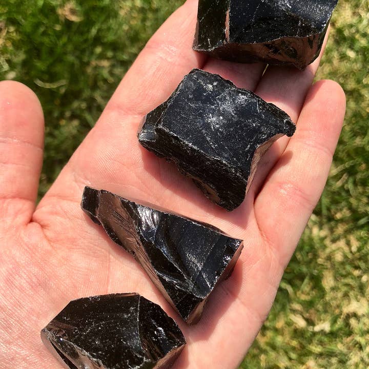 New Moon Beginnings - Wholesale Spiritual Stone/Crystal - Raw Black Obsidian Stone