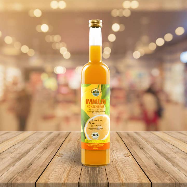 JAMU GmbH – Großhandel Wellness-Saft/Tonikum – Bio Ingwer Kurkuma Konzentrat 500 ml