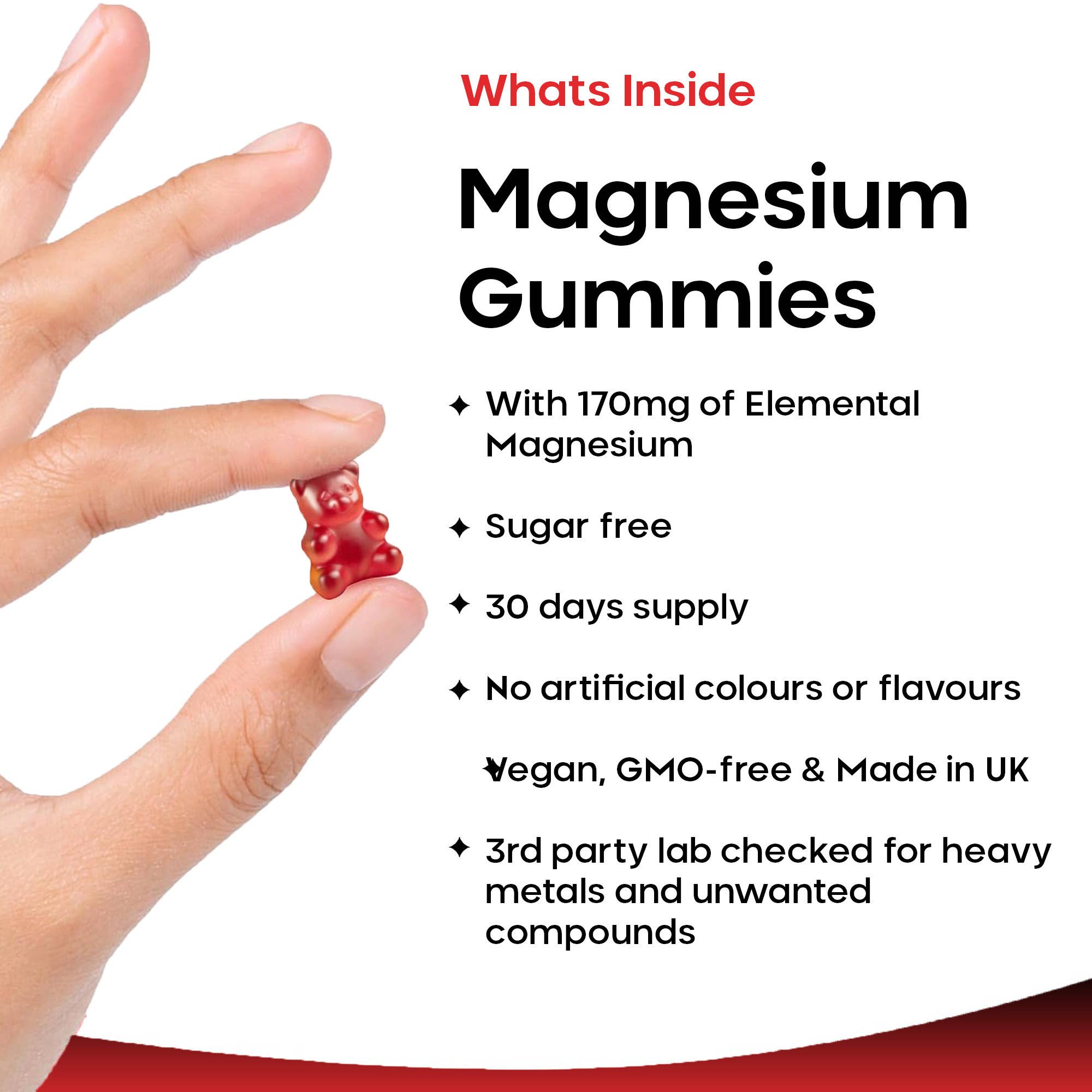 New Leaf products Ltd – wholesale Oral supplement/vitamin – Magnesium Gummies -60 Potent Vegan Sugar Free 1000mg Gummies1