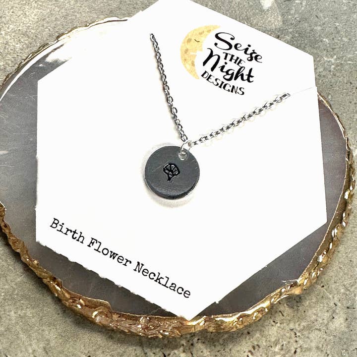 Colar September Morning Glory Nascimento Flor por atacado de Seize The Night Designs