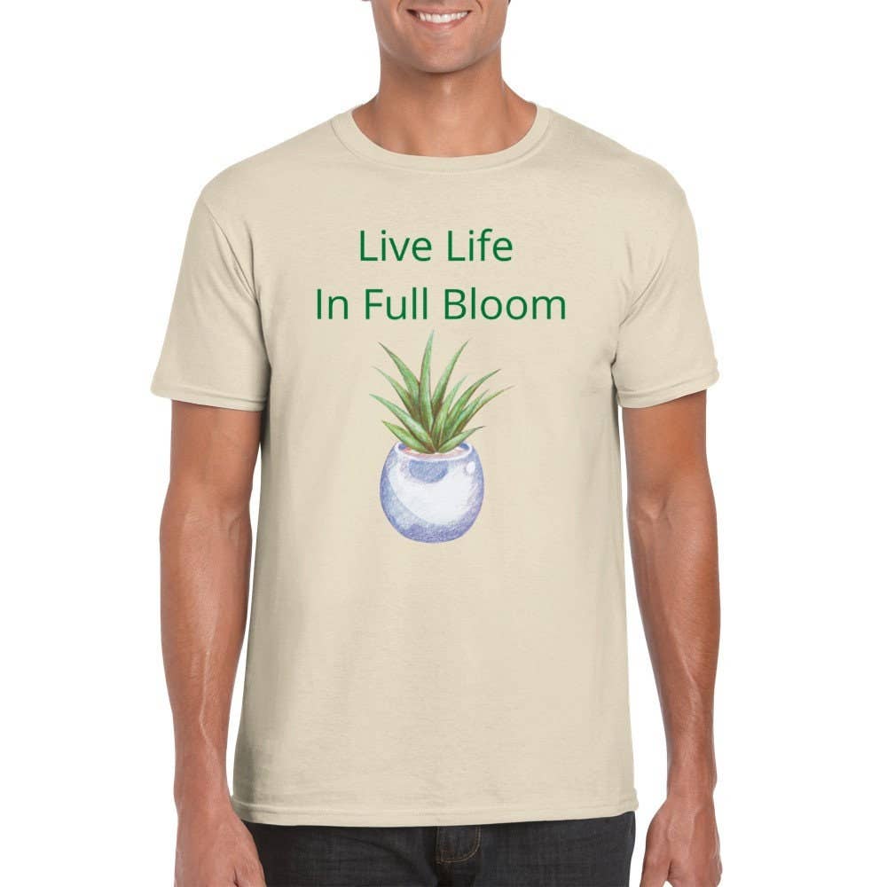 The Graceful Dragonfly – wholesale Screen printed t-shirt – Men′s – Living Life In Full Bloom Shirt, Plant Lover Gift, Positive2