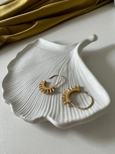 Dovekie & Finch - Vente Plateaux décoratifs - Plateau à feuilles de ginkgo2