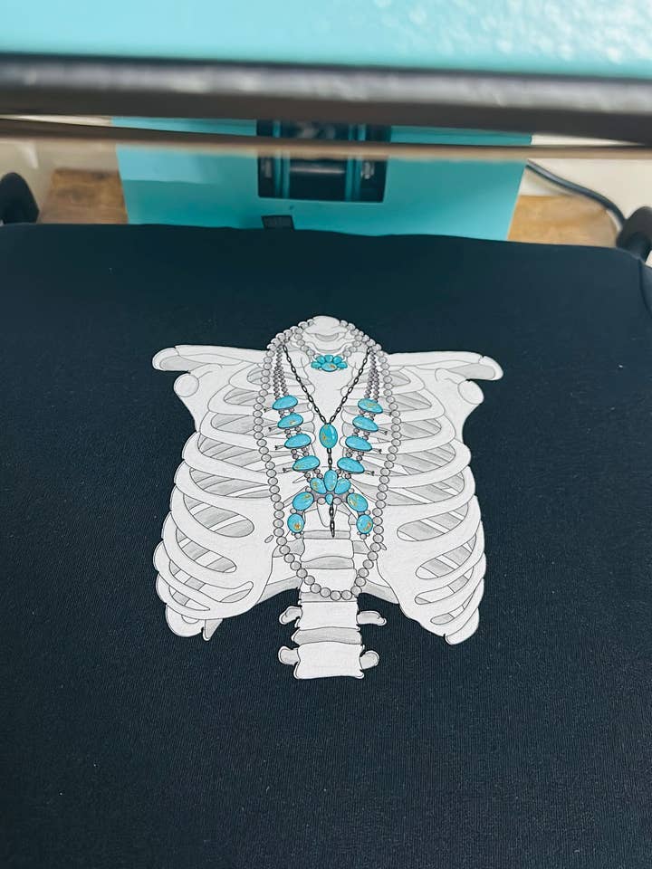 Cowgirl Bones HTV Transfer for wholesale by Spurs & Spades