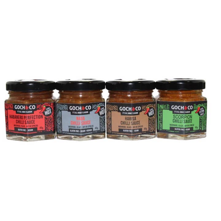 Goch & Co. – Großhandel Scharfe Soße – Goch Chilli Saucen Geschenkset1