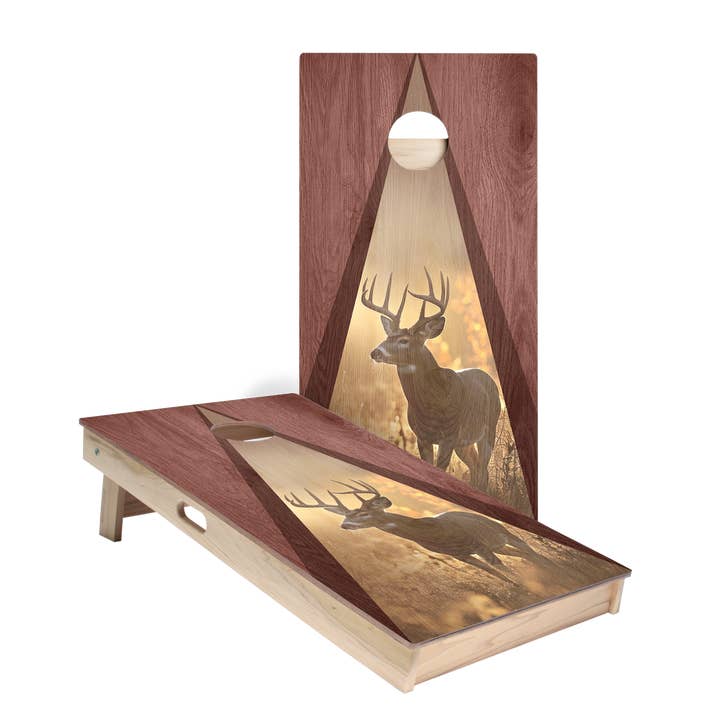 Big Buck Triangle Star Cornhole Boards for wholesale by American Cornhole Association