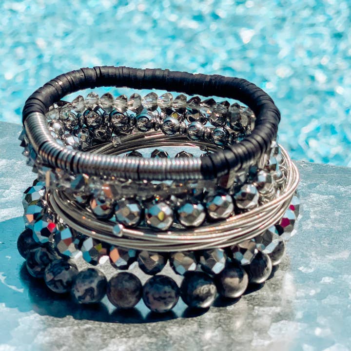Midnight Stackable Bracelets for wholesale by Game Face Team Shop