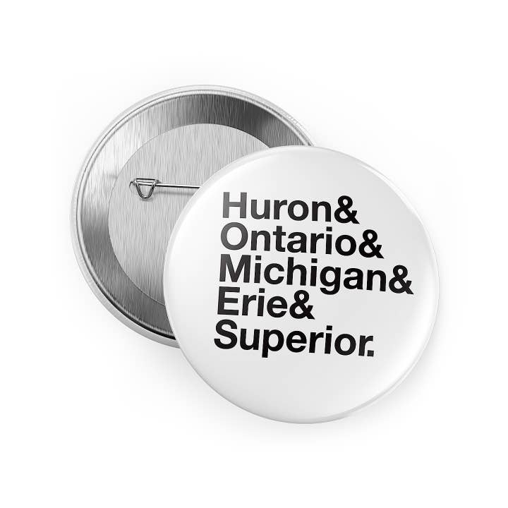 Bouton HOMES Great Lakes (blanc) pour la vente par Upper Peninsula Supply Co.