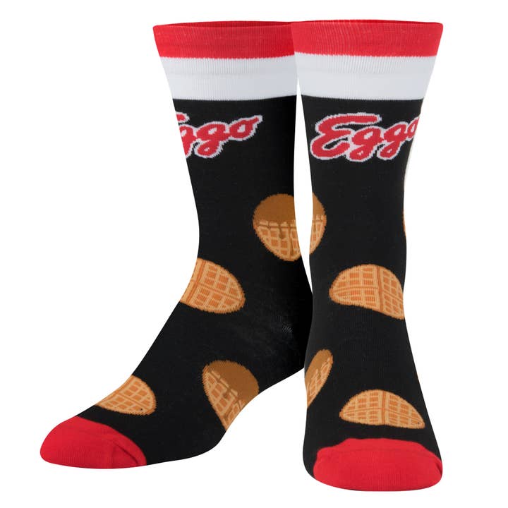Crazy Socks - Mens Crew - Eggo for wholesale by Crazy Socks