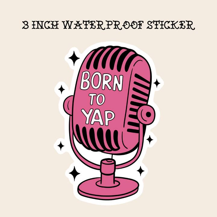 Nacido para ladrar pegatina divertida y moderna, kindle, amante de los libros, booktok para venta al por mayor de Rebel Roses