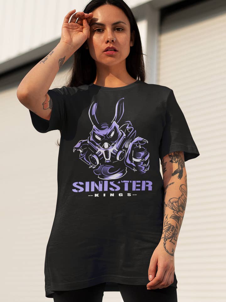 Lata de spray de coelho - camiseta feminina por atacado de Sinister Kings