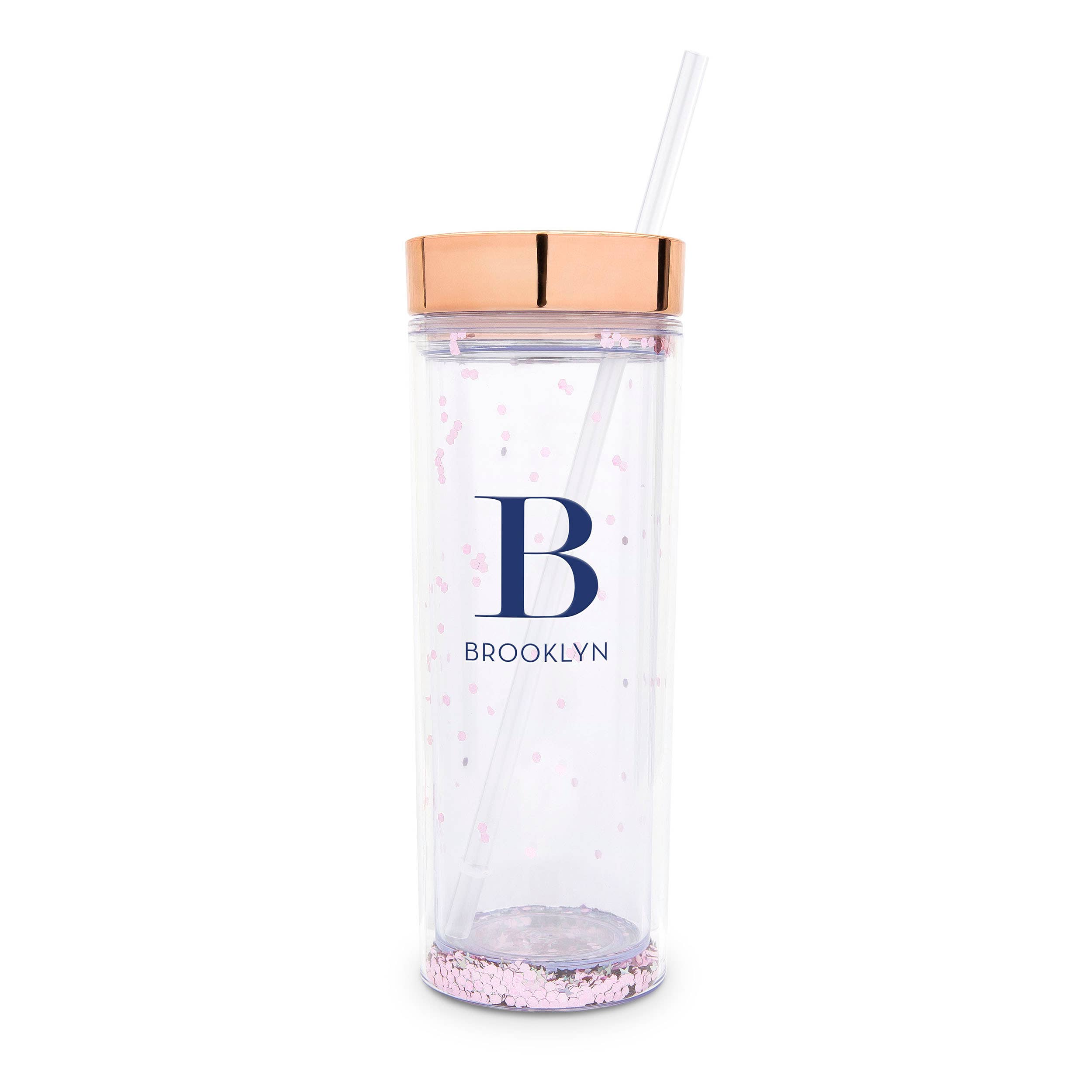 Weddingstar Inc. – wholesale Insulated mug/tumbler – 17 oz. Insulated Plastic Drink Tumbler-Modern Serif Monogram23