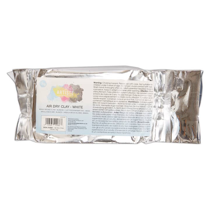 Argilla a secco all'aria Artiste - Bianca 1kg per la vendita all'ingrosso da parte di West Design Products