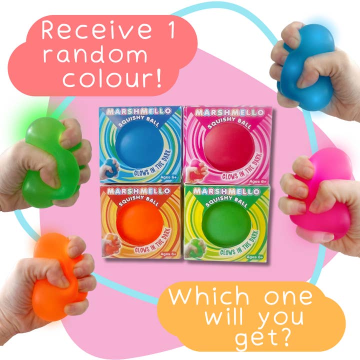 Baby Republic – wholesale Squishy toy – Kids & Baby – Squishy Ball Marshmello Glow In Dark | 16 pc CDU
