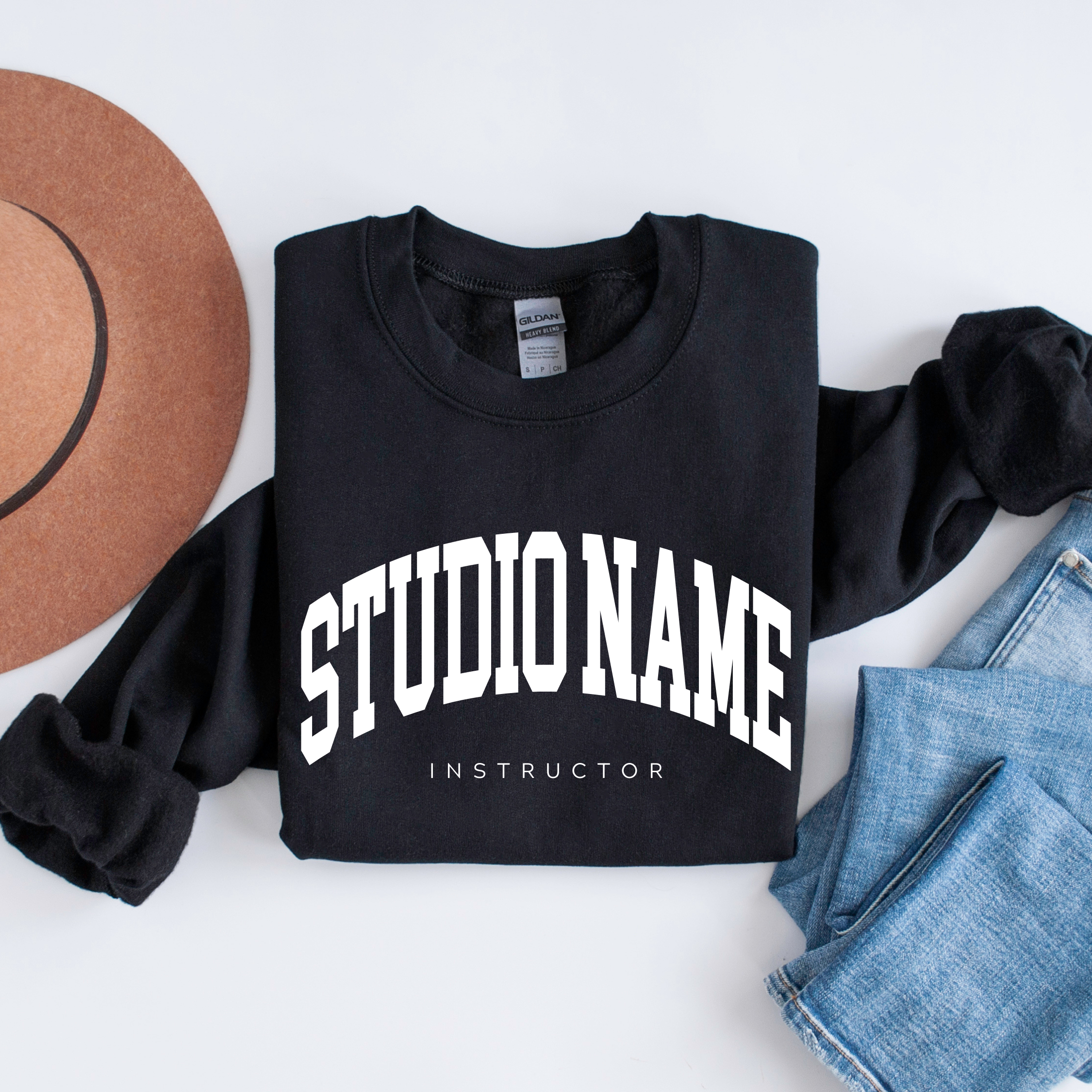 Faith & Life Christian Brands - Wholesale Graphic Sweatshirt - Women's - Custom Pilates Studio Personalized Crewneck Sweatshirt2